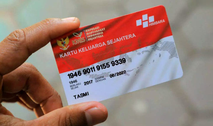 Kartu Keluarga Sejahtera (KKS) yang digunakan untuk menyalurkan bantuan PKH.