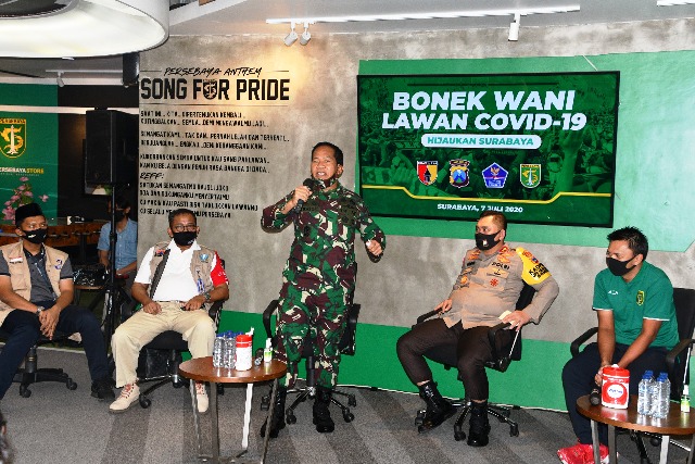 Pangdam V/Brawijaya dan Kapolda Minta Bonek Sosialisasikan Bahaya Penyebaran Covid-19