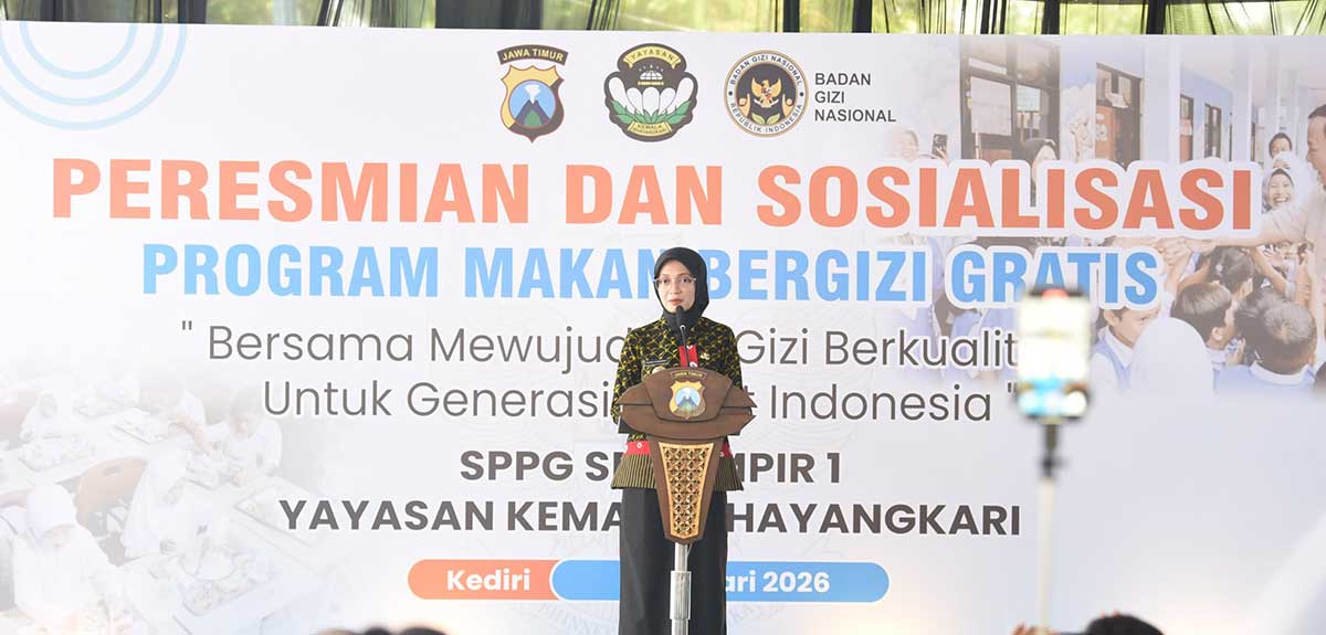 Wali Kota Kediri saat memberi sambutan. Foto: Ist