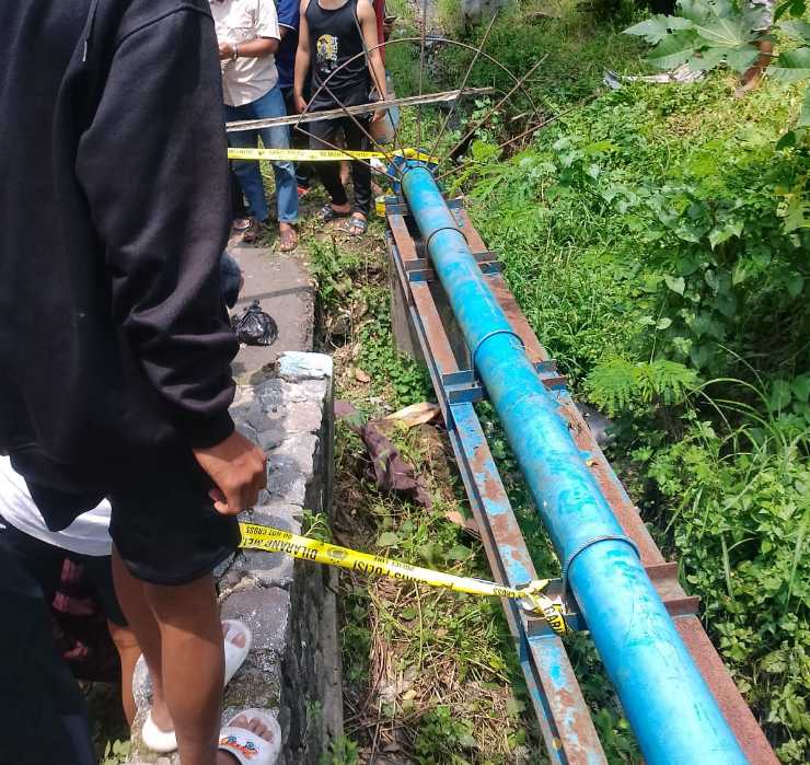Lokasi penemuan mayat bayi