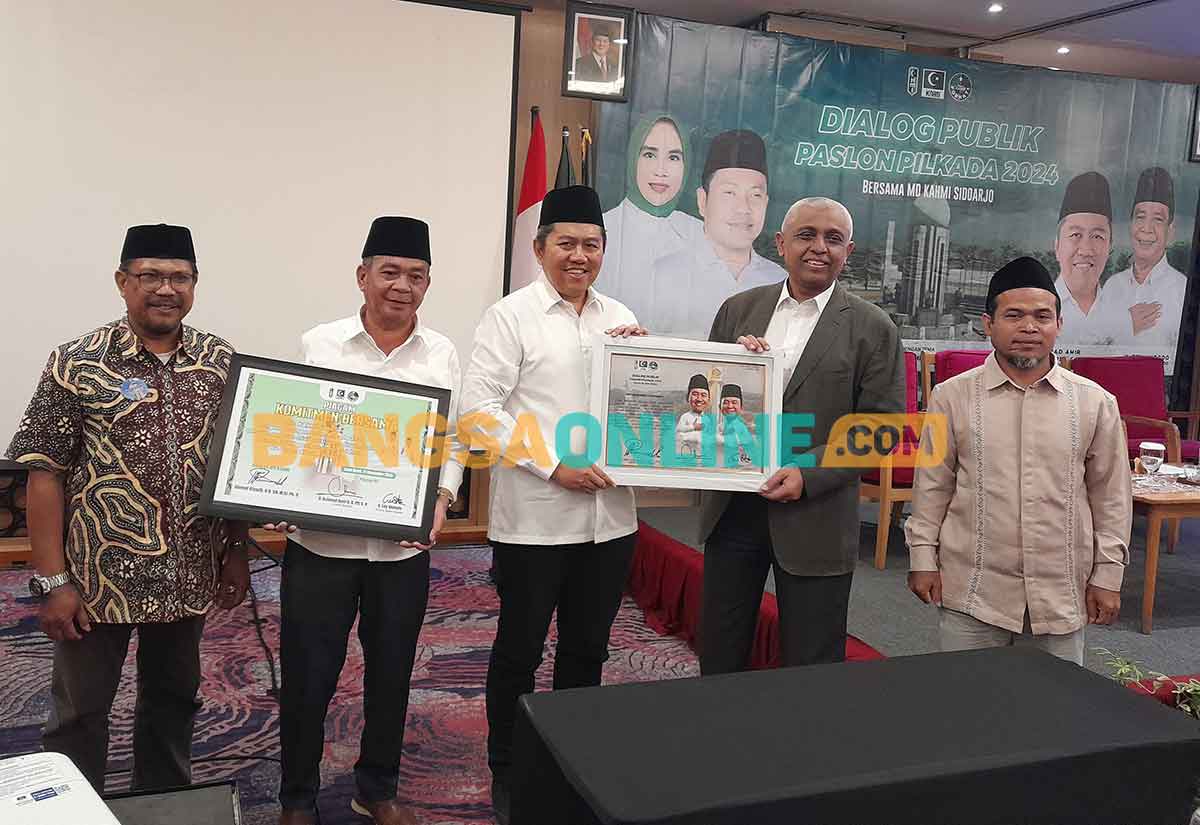 Paslon SAE Tegaskan Siap Berkolaborasi saat Dialog Kahmi Sidoarjo