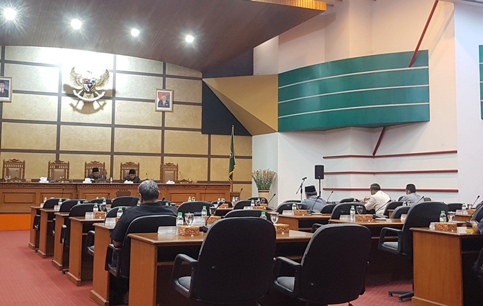 Suasana sidang paripurna DPRD Kabupaten Pasuruan.