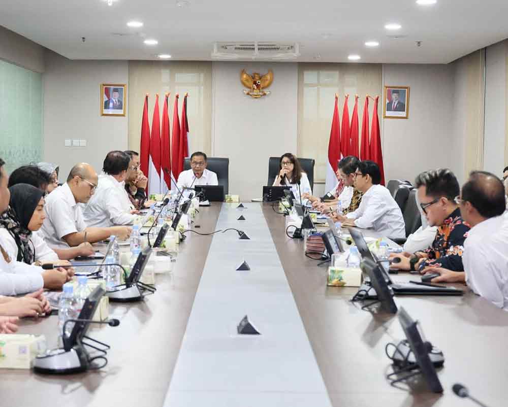 Suasana rapat koordinasi yang digelar di Kantor Kementerian ATR/BPN, Jakarta, Kamis (19/6/2025). (Ist)