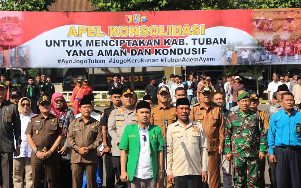Apel konsolidasi untuk menciptakan Kabupaten Tuban yang aman dan kondusif.