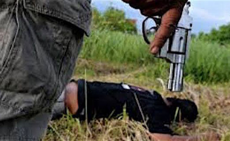 Ilustrasi perampok tewas ditembak polisi.