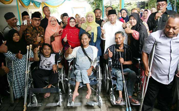 Khofifah mendapat dukungan dari kaum disabilitas. 