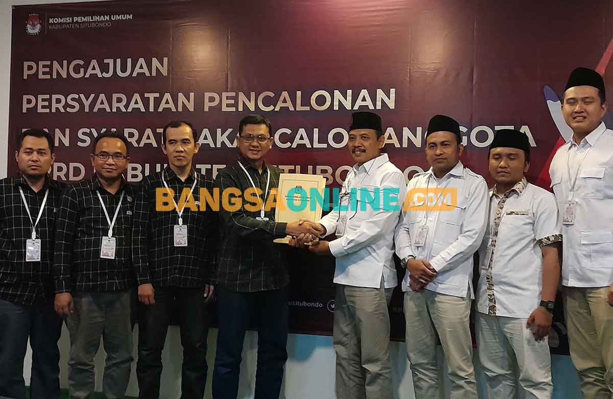 Jelang Penutupan, 4 Parpol di Situbondo Daftar Bacaleg ke KPU