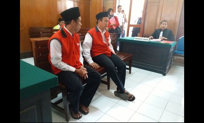  Eks Dua Satpol PP Pelaku Pencabulan saat divonis Kejari Surabaya.