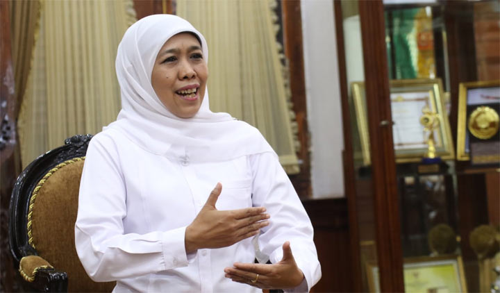 Gubernur Jatim Khofifah Indar Parawansa.