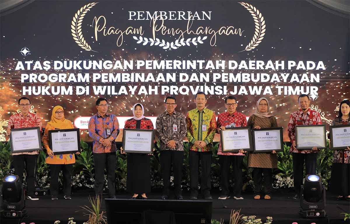 Kanwil Kemenkumham Jatim: 223 Desa/Kelurahan di Jawa Timur Bepredikat Sadar Hukum