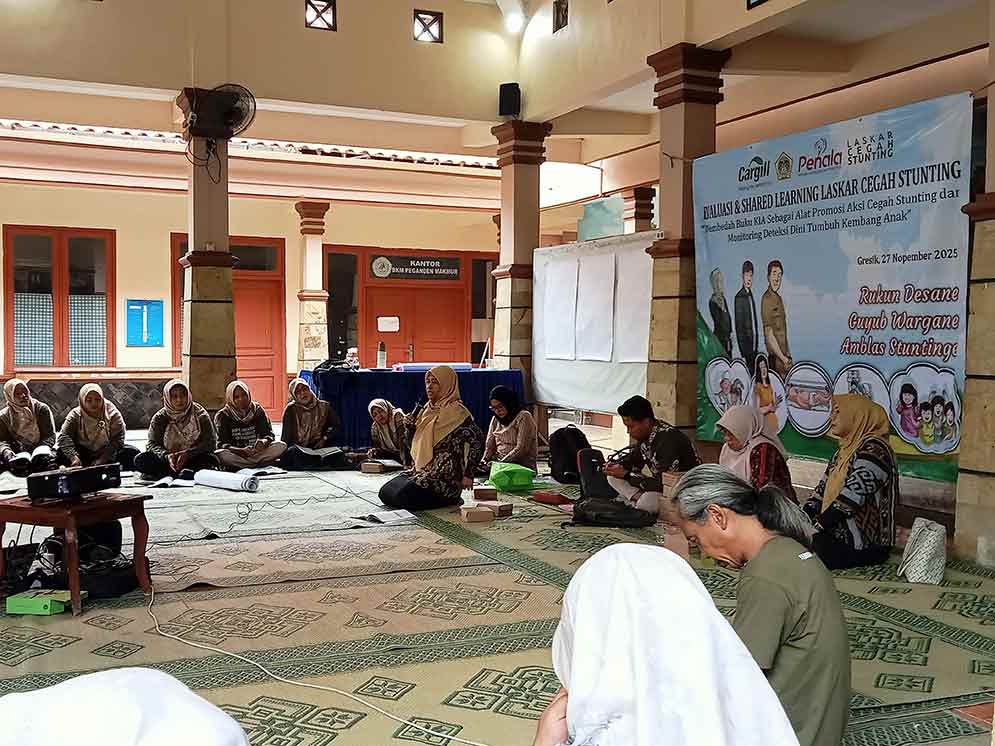Suasana forum yang digelar Cargill Gresik bersama Dinkes Gresik di Aula Balai Desa Pegaden. (Ist)