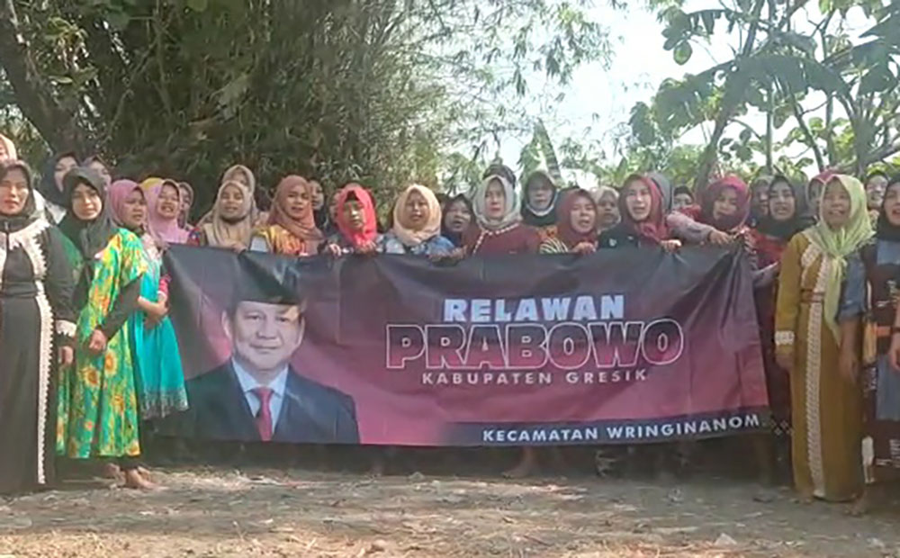 Tiga Relawan Pendukung Prabowo di Gresik Gelar Deklarasi