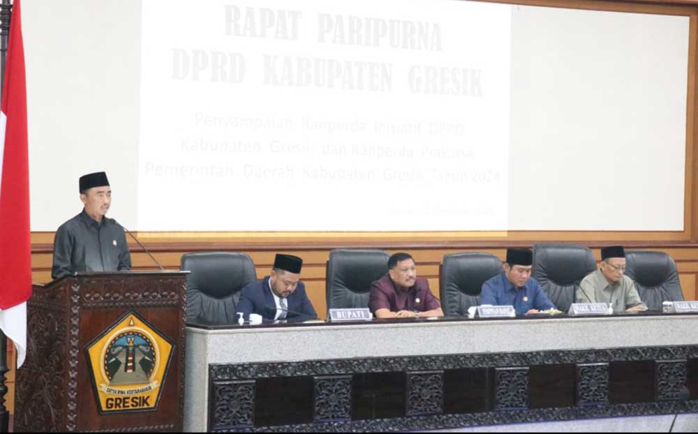 Jelang Tutup Tahun 2024, DPRD Gresik Paripurnakan Pembahasan 6 Raperda