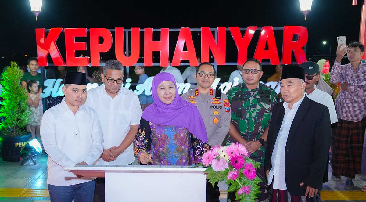 Peresmian program Permata Jatim di Desa Kepuhanyar, Kecamatan Mojoanyar, Kabupaten Mojokerto.