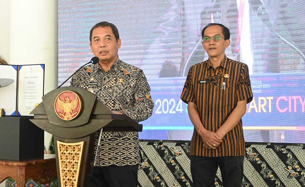 Pj. Madiun Tontro Pahlawanto menyampaikan keberhasilan Pemerintah Kabupaten Madiun di kancah internasional.