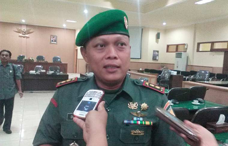 Komandan Kodim 0813 Bojonegoro, Letkol Kav Donova Pri Pamungkas. foto: eki nurhadi/ BANGSAONLINE