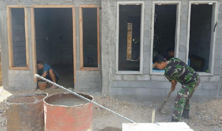 TMMD Kodim 0818 Kabupaten Malang-Batu Bedah Rumah Warga