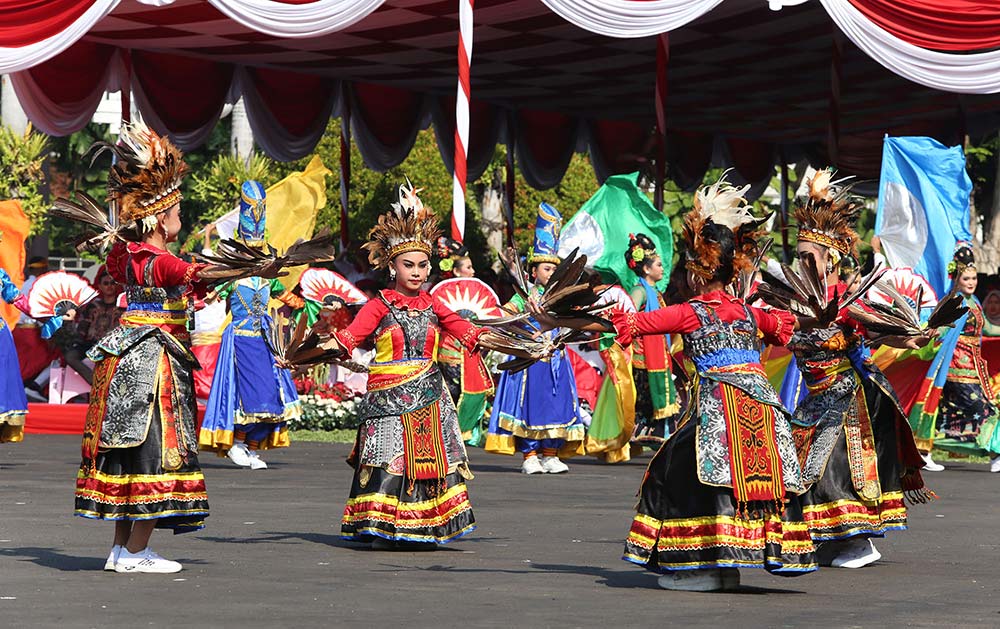 Upacara HUT RI di Balai Kota Surabaya. Foto: Humas Pemkot Surabaya