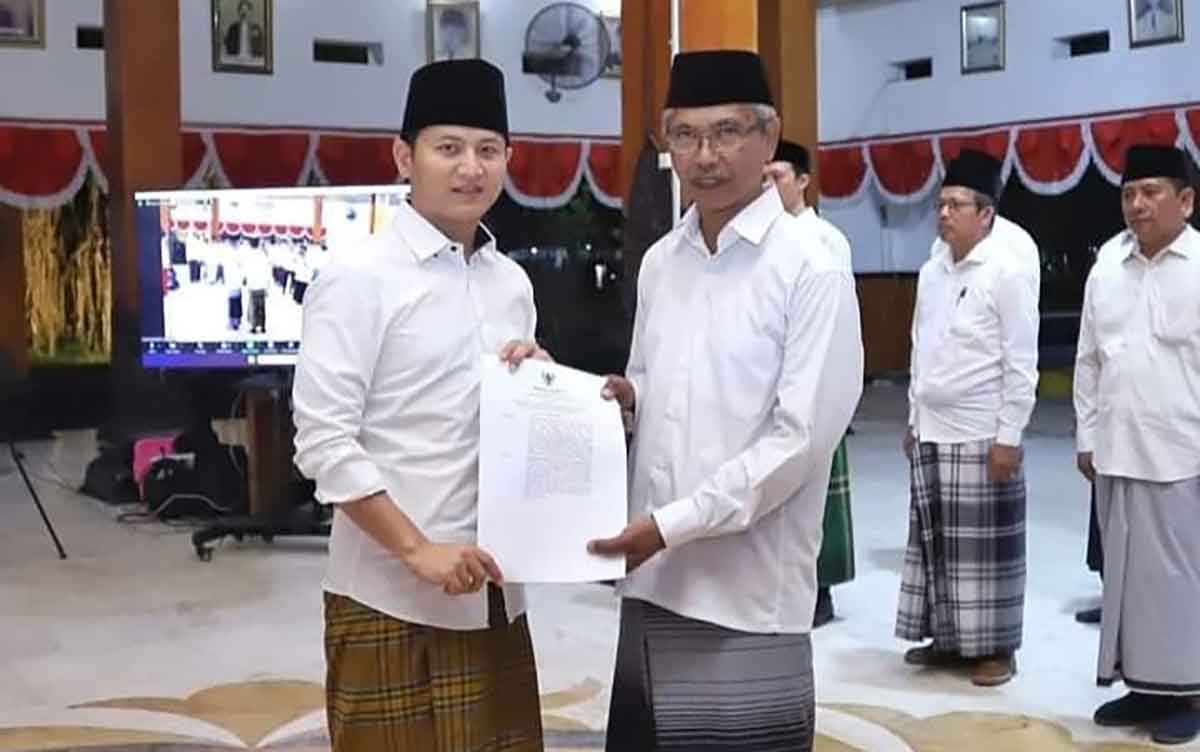 Bupati Trenggalek, Moch. Nur Arifin, usai melantik sejumlah pejabat.