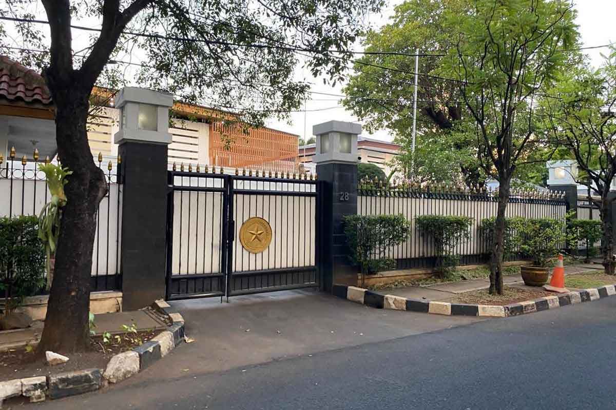 Rumah dinas Menteri Pertanian Syahrul Yasin Limpo yang digeledah KPK, Kamis (28/9/2023). Foto: ZINTAN PRIHATINI/KOMPAS.com