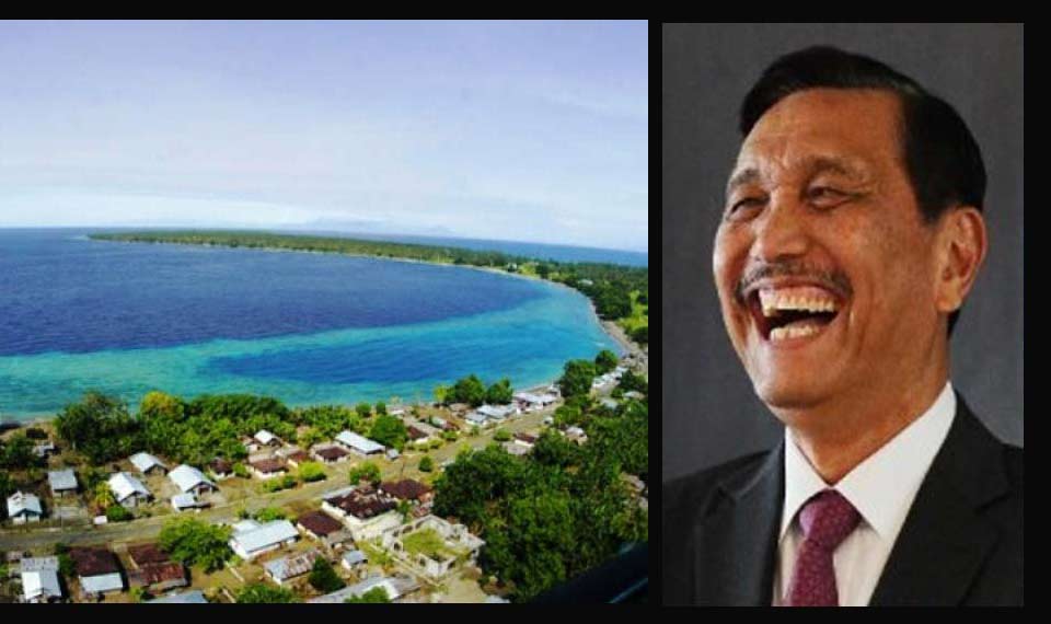 Pulau Morotai dengan segudang potensi menjadi incaran pihak asing untuk mengelola. Inset, Luhut Binsar Pandjaitan.