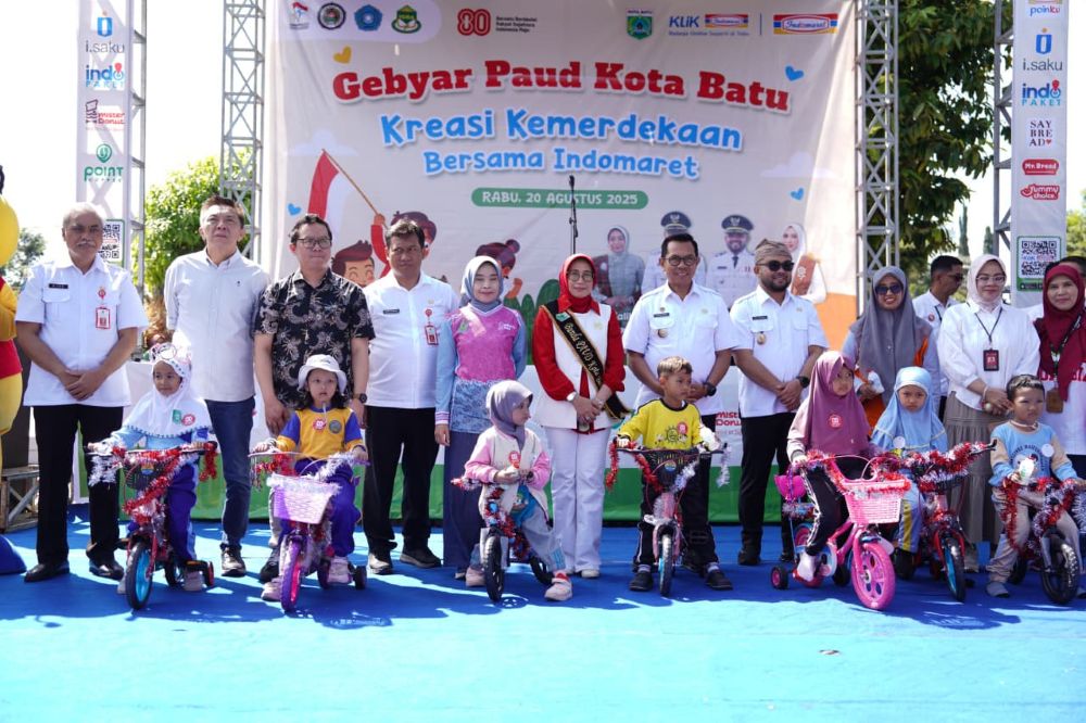 Kegiatan Gebyar PAUD yang berlangsung di Balai Among Tani Kota Batu
