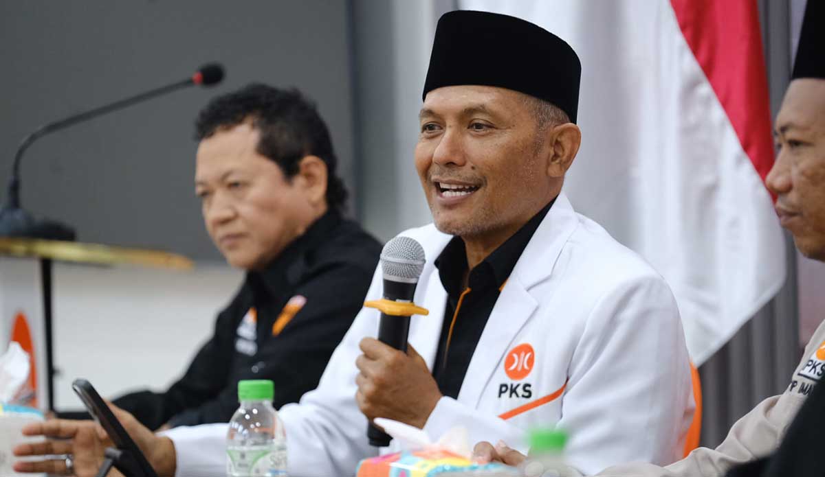 Ketua DPW PKS Jatim, Bagus Prasetia Lelana, saat memberi sambutan di seleksi penerimaan beasiswa PKPA untuk kader partai.