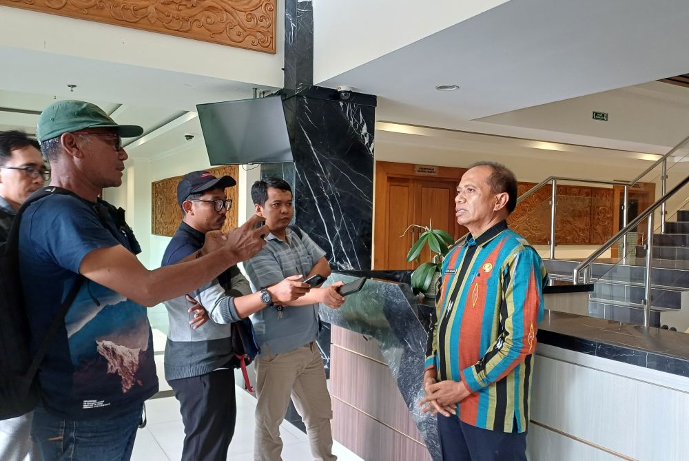 Sekdakab Lamongan, Moh. Nalikan saat ditemui awak media