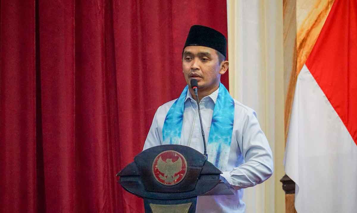 Wali Kota Pasuruan saat memberi sambutan.