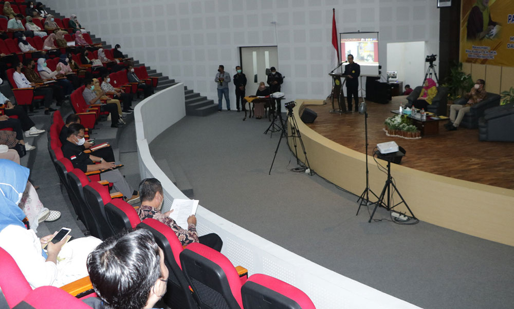 Suasana kuliah umum yang digelar Program Pascasarjana Universitas Jember (Unej).