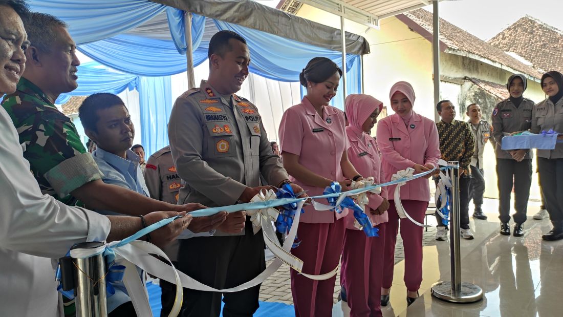 Kapolres Kediri Resmikan SPPG 3 di Lahan Polsek Kandat