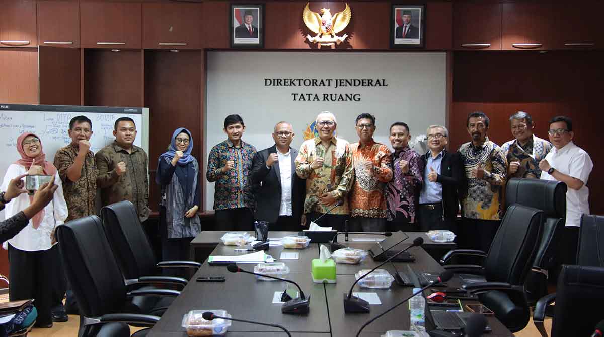 Pertemuan antara jajaran Kementerian ATR/BPN dengan 3 perguruan tinggi.