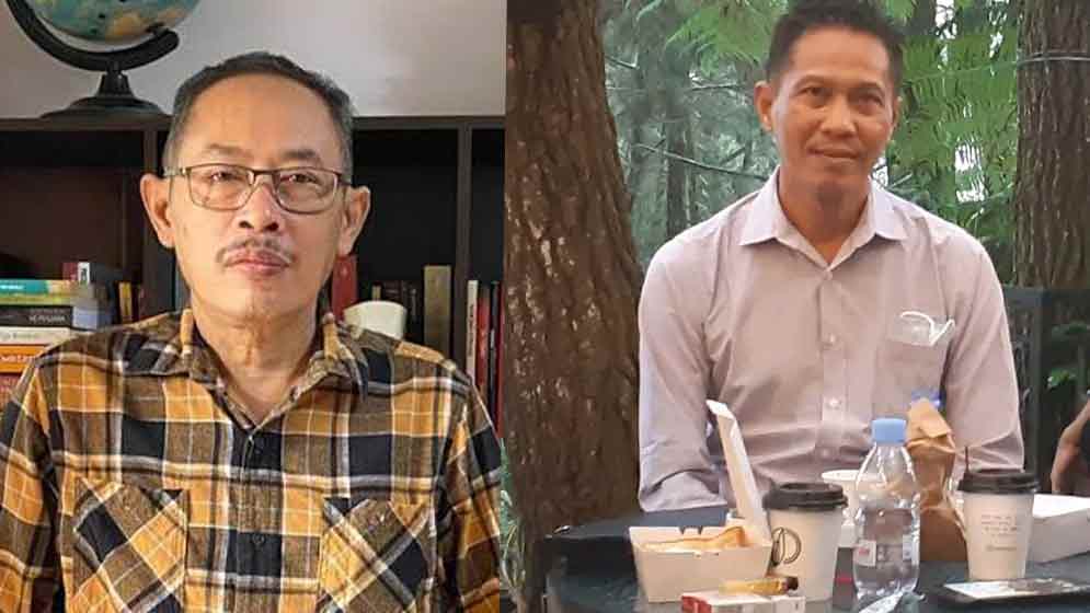 Lujeng Sudarto (kiri) dan Maulana Sholahudin.