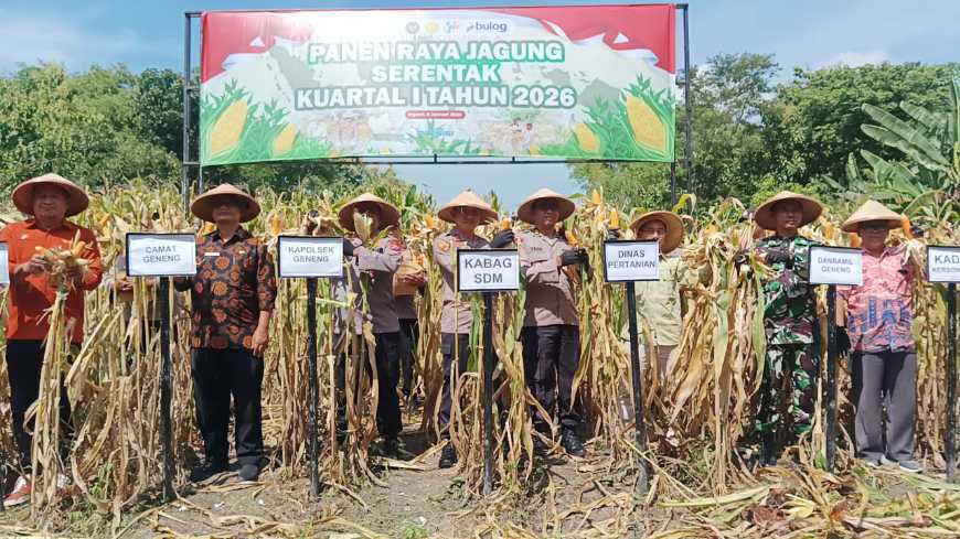 Panen raya jagung Polres Ngawi