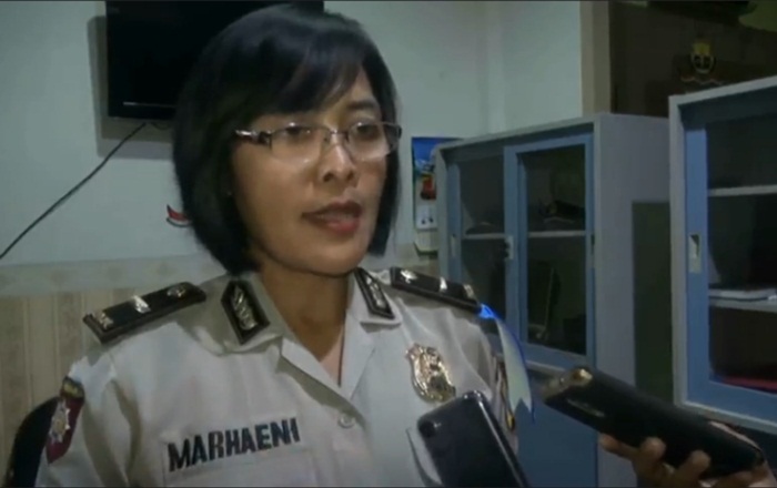 Kasubbag Humas Polres Malang Kota Ipda Ni Made Seruni Marhaeni. 