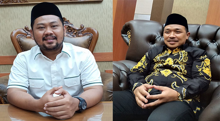 Kolase foto: Bupati Gresik, Fandi Akhmad Yani, dan Ketua DPRD Gresik, Much Abdul Qodir.