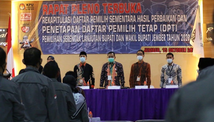 Alami Penurunan, KPU Tetapkan DPT Pilkada Jember 1.825.386 Pemilih