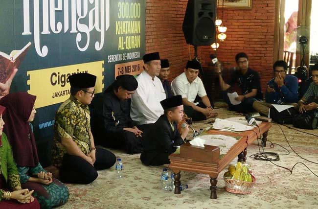 Inisiator Nusantara Mengaji Abdullah Muhaimin Iskandar dalam silaturahmi bersama media, Jum