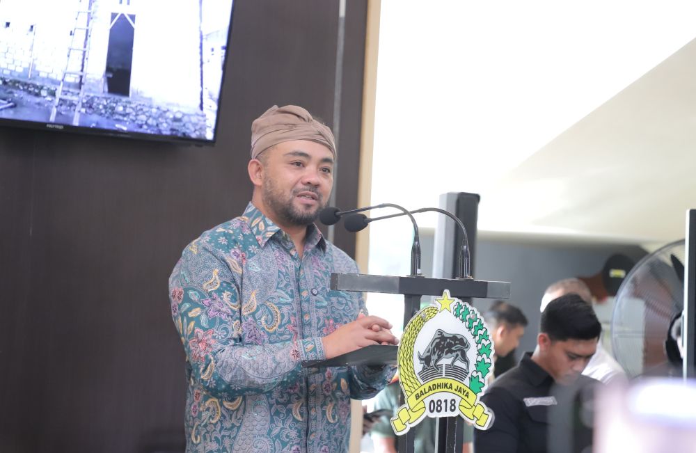 Wakil Wali Kota Batu, Heli Suyanto saat memberi pemaparan