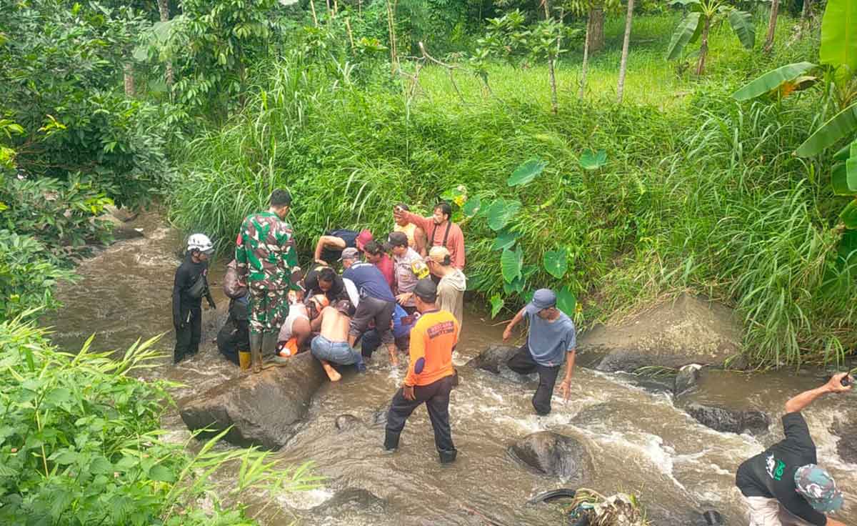 Lokasi penemuan bocah hilang di Jombang.