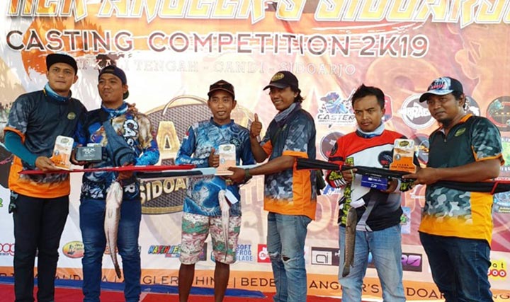 Para juara lomba mancing yang digelar BAS.