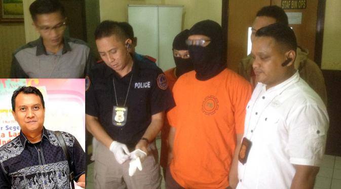 Ari "PADI" saat dirilis polisi kepada medaia. Foto: liputan6 