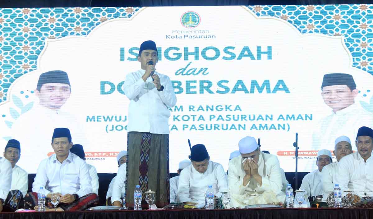 Wali Kota Pasuruan saat memberi sambutan.