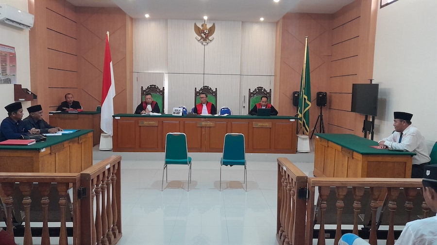 Suasana sidang perdana gugutan malapraktik RSAR