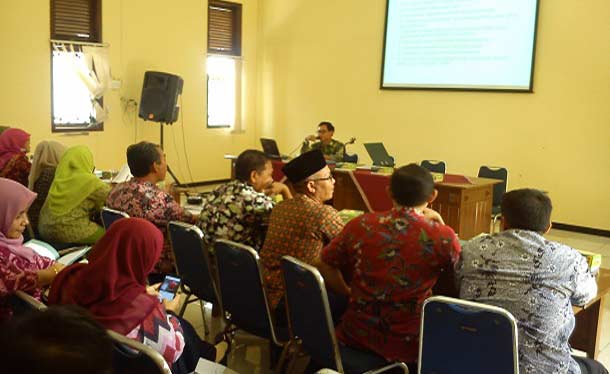 Suasana sosialisasi BOP PAUD di ruang rapat Diknas Tuban. foto: udin/ BANGSAONLINE