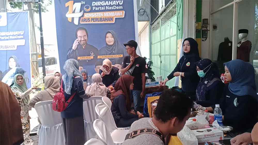 “Ada 142 orang dan 13 disabilitas yang mendonorkan darahnya,” ujar Ketua Panitia, Nuning Moh Toha, Sabtu (18/10/2025).