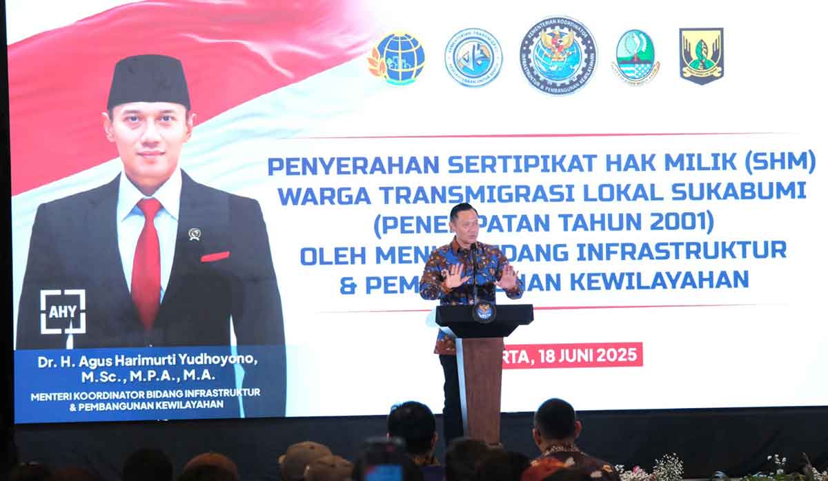 Menko IPK saat memberi sambutan.