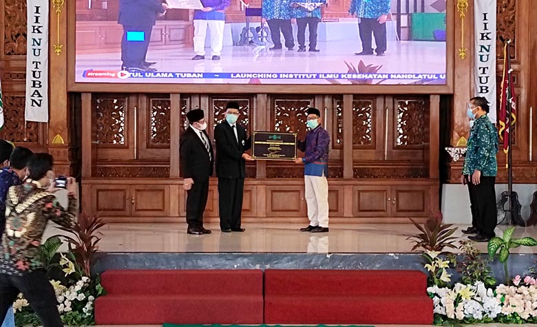 Launching IIKNU Tuban di Pendopo Krido Tuban, Selasa (23/3/2021).
