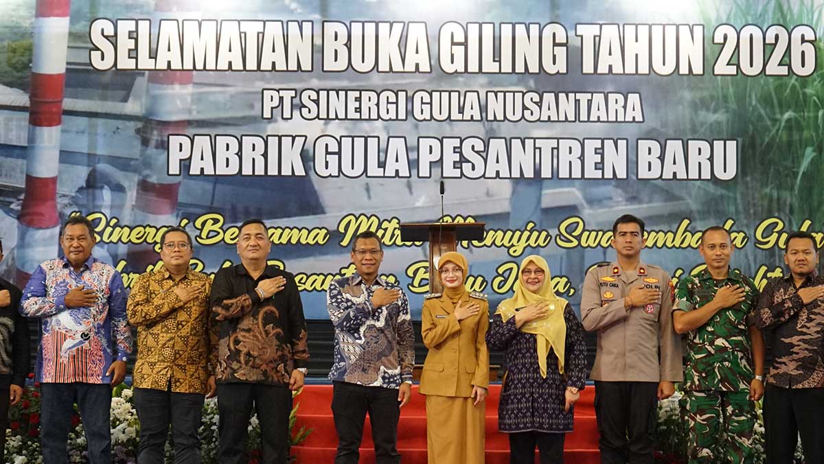 Buka Giling PG Pesantren Baru 2026, Wali Kota Kediri Tekankan Inovasi dan Lingkungan