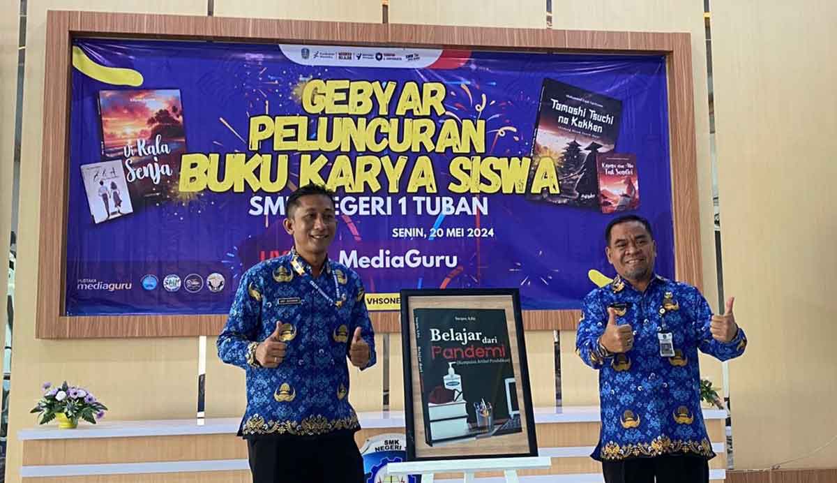 Peluncuran program Sasisabu sekaligus gebyar peluncuran buku karya siswa di SMKN 1 Tuban.